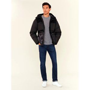 Woolrich Intarsia Mountain Down Parka Puffer Jacket; Trendy Hooded Men's Small